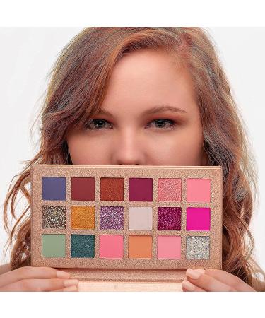 EPILYNX by Dr. Liia Eyeshadow Palette - 18 Blendable Highly Pigmented Shades - Matte Sparkle Colors - Gluten-Free Vegan - All Occasion Makeup - Buy Online on GoSupps.com