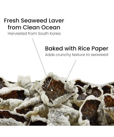 Kimnori Kwangcheon Kim Gimbugak Baked Seaweed Snacks - Wasabi Flavor 50g | Resealable Bag | Korean Seaweed Chips - Buy Online on GoSupps.com