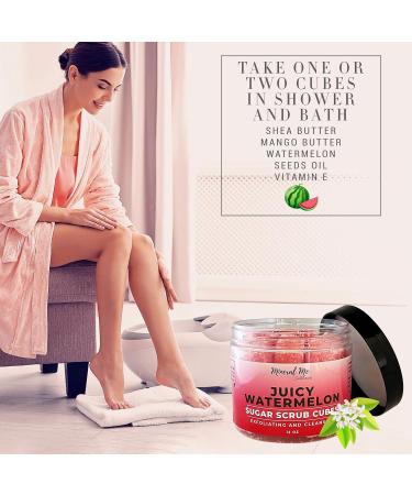 Body Scrub Exfoliator - 12oz WATERMELON Sugar scrub cubes w/Mango Butter & Shea butter Body Scrub Exfoliator - 12oz COCONUT Sugar scrub cubes Natural & Organic for all body exfoliation - Buy Online on GoSupps.com