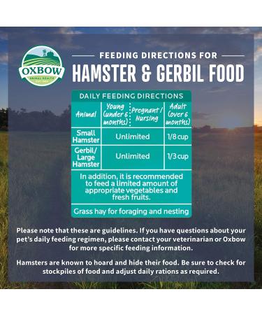 Oxbow Essentials All-Natural Hamster & Gerbil Food | Premium Nutrition - Buy Online on GoSupps.com