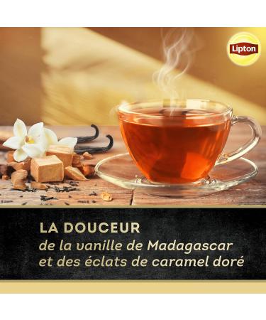  Lipton Lipton Vanilla Caramel Black Tea Fresh and Balanced Taste 100% Natural Black Tea Vitality 6 x 20 Tea Bags 120 Bags - Buy Online on GoSupps.com