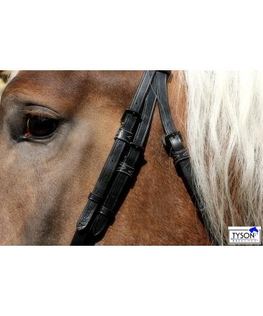 Shop Bridle Brilon X Noseband - Full Coldblood Extra Large Black Soft Leather | Tysons XX Full - International Shipping Available - Buy Online on GoSupps.com