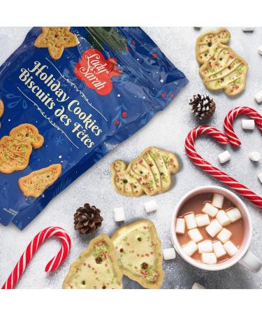 Lady Sarah Holiday Cookies Festive Shaped Biscuits with Colorful Sprinkles 263g - Perfect for Christmas & Holiday Celebrations - Buy Online on GoSupps.com