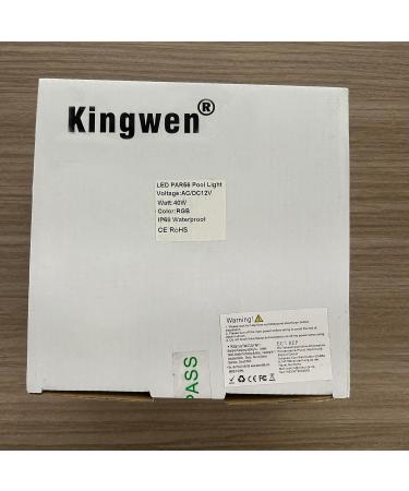 Kingwen 38W RGBW LED Pool Lighting - Waterproof Underwater Lamps with Remote Control | IP68 12V AC/DC - Buy Online on GoSupps.com
