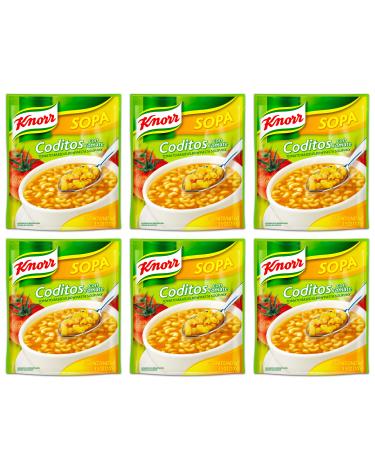 Knorr Tomato Based Elbow Pasta Soup Mix, 3.5-ounce Packages (Pack of 6)