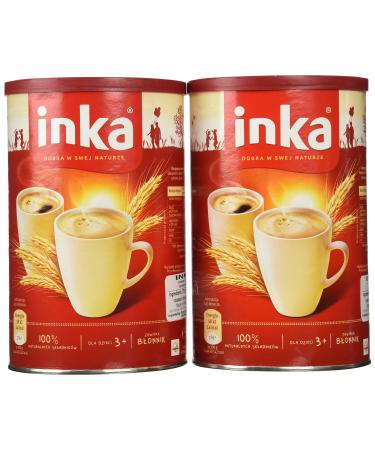 Inka 2 Cans of Instant Grain Coffee Drink 7oz Each Coffee 7 Ounce (Pack of 2)