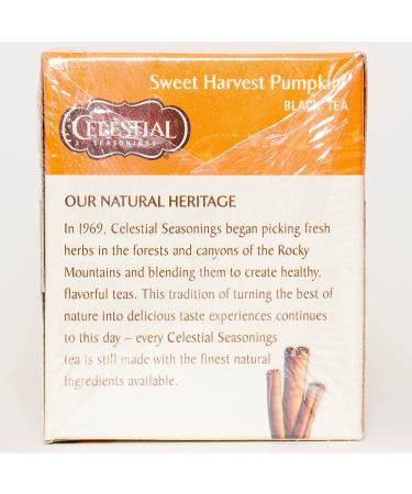 Celestial Seasonings Pumpkin Pie Black Tea - 20 Count (Pack of 6) | Holiday Flavor - Buy Online on GoSupps.com