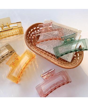 LYG Hair Claw Clips 6 Pack - Non-Slip Banana & Rectangular Hair Clips for Women & Girls - Buy Online on GoSupps.com
