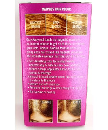 EVERPRO Gray Away Root Touchup Powder Lightest Brown/Medium Blonde 0.13 Oz - Cover Gray Roots Instantly - Buy Online on GoSupps.com