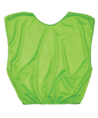 Champion Sports Youth Mesh Practice Scrimmage Vest, Neon Green (Pack of 12)