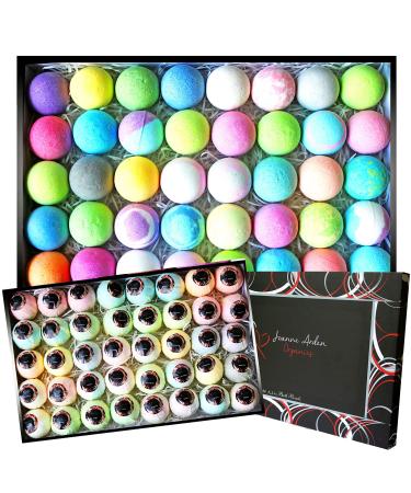 Bath Bomb Gift Set - by Joanne Arden Organic Bath Bombs for Women  Men & Kids. Bulk Bath Bomb Kit Includes 40 Paraben Free & Sulfate Free 2.5 oz Spa Bath Balls