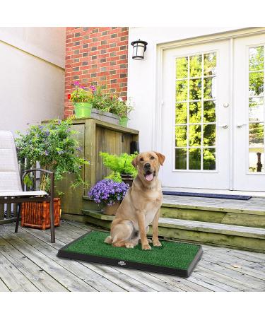 Petmaker Artificial Grass Puppy Pad with Tray - Medium Size 3-Layer System for Dog Training and Housebreaking - Buy Online on GoSupps.com