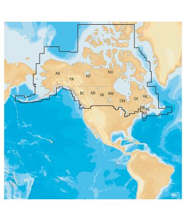 Navionics MSD/NAV+CA Plus Regions Canada Marine and Lake Charts on SD/MSD,Black