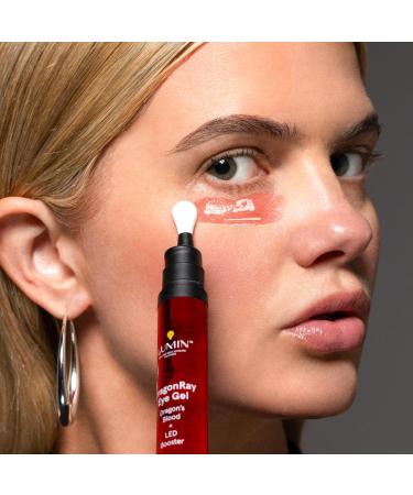 Lumin DragonRay Eye Gel Under Eye Serum for Red Light Therapy Peptides Hyaluronic Acid & Caffeine Cream Reduces Dark Circles & Puffiness Compatible w Luminator Eye Mask Vegan 0.51oz (15ml) - Buy Online on GoSupps.com