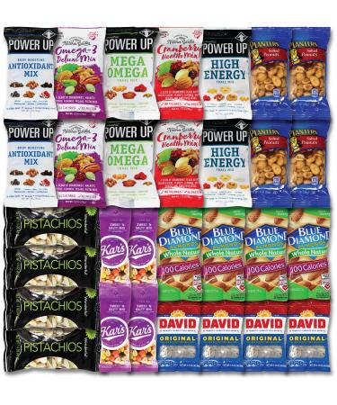 30 Packets of Delicious & Healthy Mixed Nuts | Trail Mix and Nuts Snack Variety Pack - Snacks | 30 Single Serve Individual Packs of Different Nuts | Niro Assortment