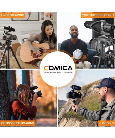 Comica CVM-V30 PRO Super-Cardioid Shotgun Video Microphone for DSLR Camera - Black - Buy Online on GoSupps.com