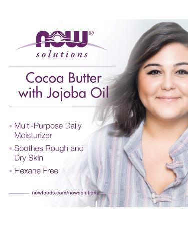 NOW Foods Cocoa Butter with Jojoba Oil - Multi-Purpose Moisturizer 6.5 oz | Nourishing Skin Care for All | International Shipping Available - Buy Online on GoSupps.com