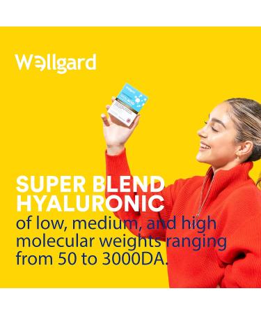 Wellgard Vegan Hyaluronic Acid Supplements | 50-3000 DA | Made in UK - Buy Online on GoSupps.com