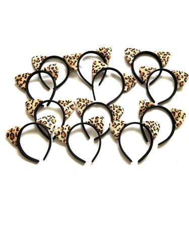 Shiny Cheetah Ear Headband - Cute Fluffy Hair Accessory for Women & Girls - Buy Online on GoSupps.com