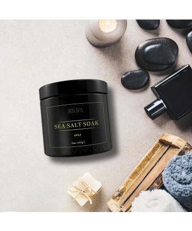 Mineral Sea Salt Soak - Refreshing Apple Scent | 16oz (453g) - Relaxation & Aromatherapy for All Skin Types - International Shipping Available - Buy Online on GoSupps.com