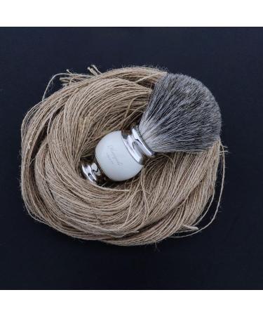 Hand Grip Mounted in Ivory & Black Badger Hair - Sophist Collection by Haryali London | Premium Quality & Elegant Design | International Shipping Available - Buy Online on GoSupps.com