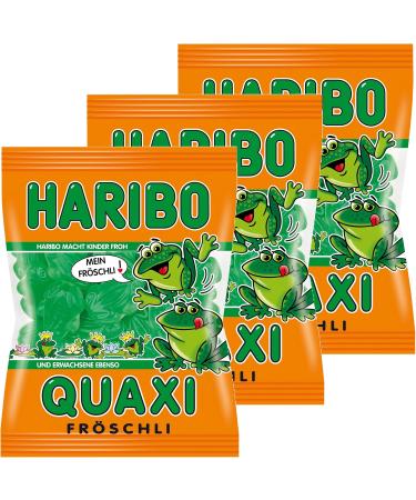 Haribo quaxi fr schli Grenouilles Lot de 3 Caoutchouc - Babyours - Vin en Caoutchouc Fruit Caoutchouc en Sachet Pochette - Buy Online on GoSupps.com