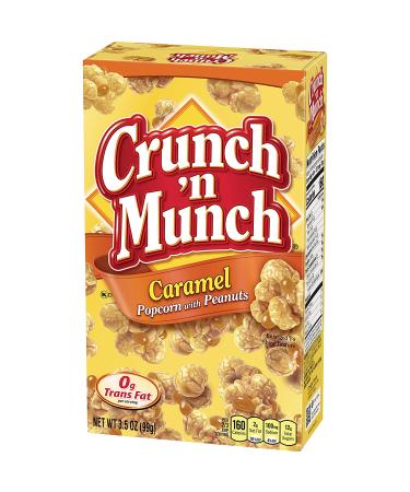 CRUNCH 'N MUNCH Caramel Popcorn with Peanuts 3.5 oz. - Pack of 12 - Buy Online on GoSupps.com