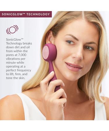 PMD Clean Pro RQ - Smart Face Cleaning Device | Silicone Brush & Rose Quartz | Anti-Aging Massage | Waterproof SonicGlow Clear Pores & Blackheads - Buy Online on GoSupps.com