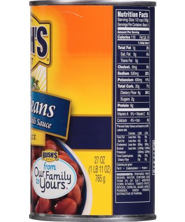 Bush's Best Mild Pinto Chili Beans 27 oz - Pack of 12 Cans | Large Mild Pinto Chili - Buy Online on GoSupps.com