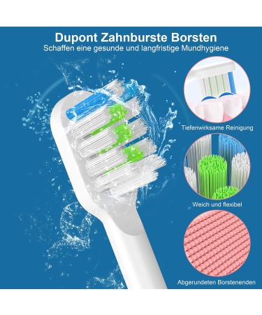 Sound Toothbrush Set - Fast Cleaning Electric Toothbrush in Pink & Teal with 8 Replacement Heads | Buy Internationally - Buy Online on GoSupps.com