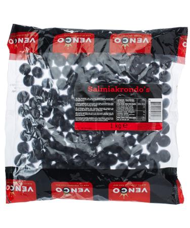 Venco Holland Liquorice 'Salmiakrondo's' 1 kg pack (Salmiak balls) candy