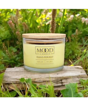 Buy Soy Wax Candle - 3-Wick 16 oz Long Burn Gardenia Scent | Mood Candle in Yellow - International Shipping Available - Buy Online on GoSupps.com