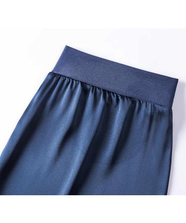 Desmend 19 Momme Silk Sleep Cap for Long Hair - XL-XXL Dark Blue | Protect Hair While Sleeping - Buy Online on GoSupps.com