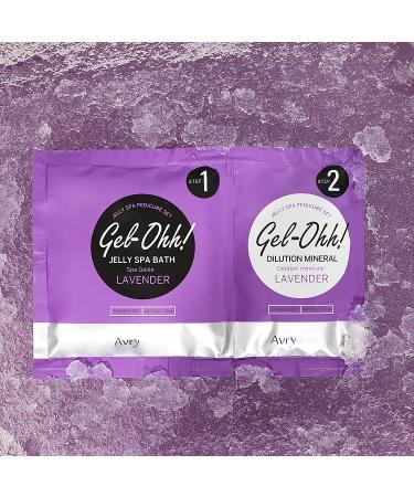 AVRYBEAUTY Lavender Infused Gel-Ohh Jelly Spa Bath 3 Pack for DIY Pedi at Home | Scented Pedicure Salon Services - Buy Online on GoSupps.com