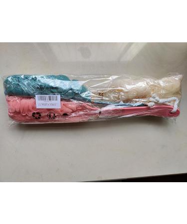 Pack of 3 Shower Sponges with Handles - Dual-Sided Bath Scrubbers & Back Brushes for Men and Women | Perfect Bathroom Accessories - Buy Online on GoSupps.com