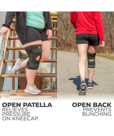 BraceAbility Patella Stabilizing Knee Brace for Chondromalacia & Patellofemoral Pain - U-Shaped Support for Tendonitis Torn Meniscus & Arthritis (Sizes Available - Buy Online on GoSupps.com