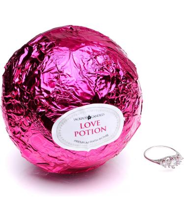 Love Potion Bath Bomb with Ring Inside - Extra Large 10 oz. Made in USA - Buy Online on GoSupps.com