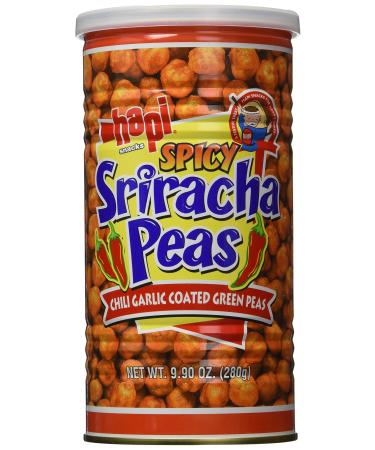 Hapi Snacks - Spicy Sriracha Peas - Chili Garlic Coated Green Peas (Net Wt. 9...