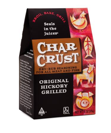 Char Crust Dry-Rub Seasoning, Original Hickory Grilled, 4 Ounce (Pack of 6)