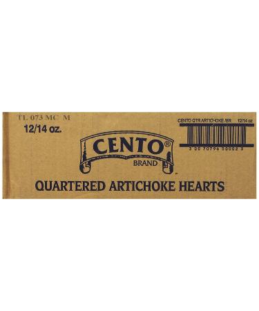 Cento Quartered Artichoke Hearts in Brine 14oz (Pack of 12) - Bulk Pack of 12 Cans - Premium Quality Artichoke Hearts - Buy Online on GoSupps.com