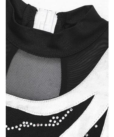 Aislor Girls Mesh Splice Figure Ice Skating Dress Long Sleeves - White, 12 Years - Buy Online on GoSupps.com