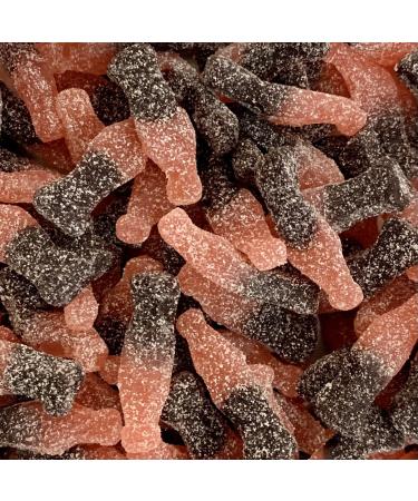 Vegan Fizzy Cherry Cola Bottles LARGE RETAIL Sweet Shop Jar by The Gourmet Sweet Company