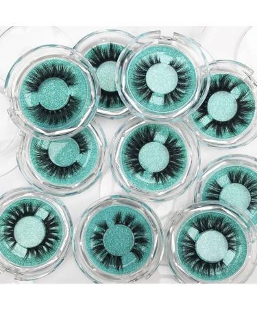 BEAUTY4YOU 100% Siberian 3D Mink Fur Eyelashes - Handmade, Natural Daily Wear, Cruelty-Free False Eyelashes - Wholesale Pack of 10 Styles - Buy Online on GoSupps.com