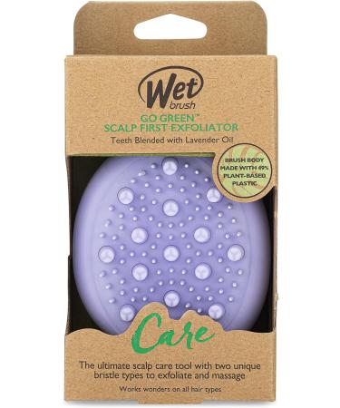 Wetbrush Go Green Scalp Massager & Exfoliator - Lavender Infused Soft & Larger Bristles Purple | International Shipping - Buy Online on GoSupps.com