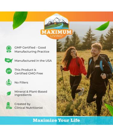 Maximum Living Thyroid Shield Adaptogenic & Mineral Blend with Zinc Selenium Inositol and Rhodiola Iodine & Glandular Free Wellness Formula to Support Healthy Thyroid Function* 120 Capsules - Buy Online on GoSupps.com