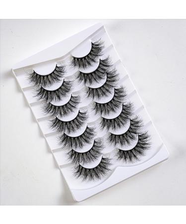 CHUN-YAN 18mm Wispy Mink Lashes - 8D Faux Mink Volume Lashes - 7 Pairs Pack - Buy Online on GoSupps.com
