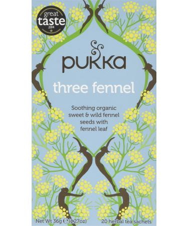 Pukka Herbs Tea Three Fennel Tea Bag 20 BAGS
