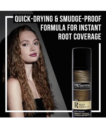 TRESemm Root Touch-Up Light Brown Hair Temporary Hair Color Ammonia-free Peroxide-free Root Cover Up Spray 2.5 oz (Pack of 2) Light Brown 2.5 Ounce (Pack of 2) - Buy Online on GoSupps.com