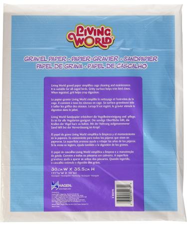 Living World Gravel Paper 12x14 (8/Pack) - Convenient and Hygienic Pet Cage Liner - Buy Online on GoSupps.com