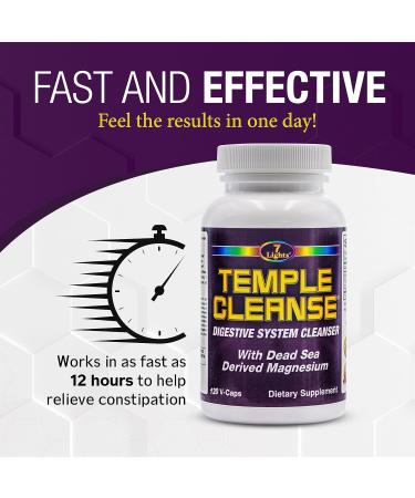 7 Lights Temple Cleanse|3-Pack Special, Magnesium, Oxygen-Based Colon Cleanse Detox, Relieves Occasional Constipation with No Gas or Bloating, Body Detox and Cleanse for Women & Men 120 Count (Pack of 3) - Buy Online on GoSupps.com
